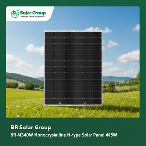 Panneau solaire monocristallin de type N BR-M340W 405W du groupe BR Solar - Product Image 3