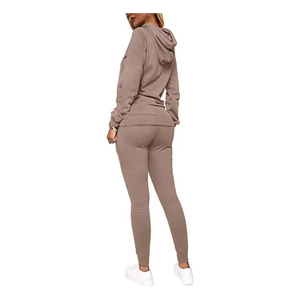 Chándal de Invierno para Mujer, Corto, con Cremallera Completa, 100% Algodón, Color Gris Oscuro, Acabado Lavado Ácido - Product Image 4