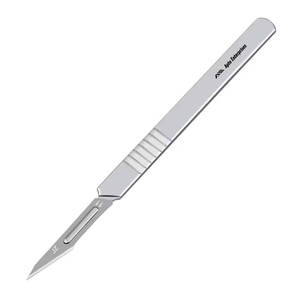 11 #   Lames de scalpel chirurgical réutilisables en acier inoxydable avec manche gravé, couteau artisanal, outil de coupe pour les procédures médicales - Product Image 1