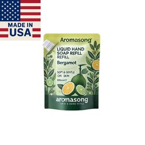 Private Label 4 Oz Liquid Hand Wash <strong>Soap</strong> Refill Refreshing Bergamot Scent Eco-Friendly Whitening Made USA Custom Logo Honey Salt