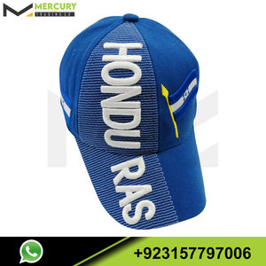 Casquette brodée 3D avec drapeau italien, lettres et motif pays, bleu/blanc - Product Image 5