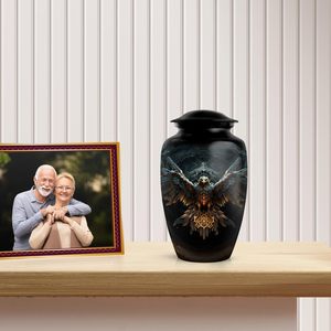 Urnes de crémation d'aigle pour hommes cendres urnes de sépulture pour hommes adultes cendres humaines femmes cendres uniques taille personnalisée - Product Image 3