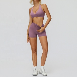 Conjunto de 2 Piezas para Mujer, Color Blanco, Manga Larga, Cuello Cuadrado, Top Corto con Ribete de Encaje, Pantalones Acampanados de Cintura Alta, Ropa de Yoga - Product Image 4