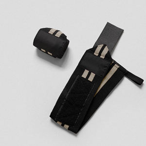 Bandes de poignet élastiques en néoprène de haute qualité avec boucles pour le pouce pour l'haltérophilie - Sangle de sport respirante et écologique - Product Image 4