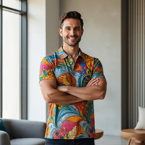 Polo de manga corta con sublimación para hombre, Polo atlético de secado rápido para correr y hacer ejercicio, camiseta polo con estampado personalizado para hombre - Product Image 6