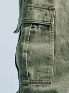 Pantalones Cargo de ajuste relajado para hombre, tela de algodón con bolsillos utilitarios, estilo cómodo, perfecto para senderismo y ropa de trabajo - Product Image 4