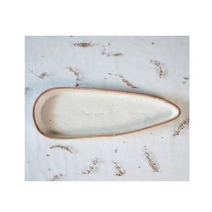 ถาดเสิร์ฟเซรามิกทำมือตกแต่งสำหรับอาหารเช้าอาหารว่างจานผลไม้กาแฟชารับประทานอาหารห้องครัว - Product Image 6