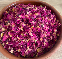 Pétales de rose comestibles de qualité supérieure TOS Premium 250g Ingrédient floral séché naturel de Turquie pour la pâtisserie, le thé et la cuisine, à température ambiante