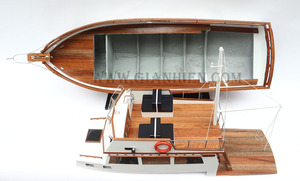 Gia Nhien Fabricant Approuvé Conception Personnalisée quantité minimale de commande Basse GRAND BANKS-COQUE ROUGE PEINT-BATEAU DE VITESSE EN BOIS - Product Image 2