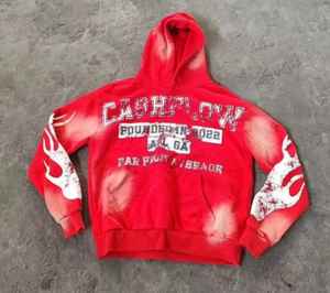 400ชุดวอร์มแนววินเทจสำหรับผู้ชายชุดวอร์มแนววินเทจผ้าพลุแอซิดกรดชุดวอร์มกางเกงและชุดมีฮู้ดสำหรับผู้ชาย - Product Image 2