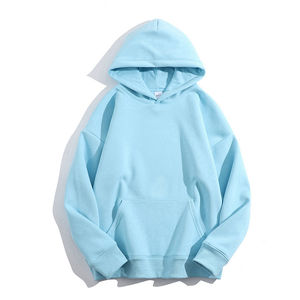 เสื้อมีฮู้ดผ้าคอตตอนมีฮู้ดโอเวอร์ไซส์ผ้าคอตตอนพิมพ์ลายโลโก้ตามสั่งสำหรับผู้ชาย - Product Image 4