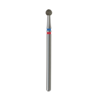Fraise diamantée professionnelle pour ponceuse à ongles 3,5 mm, grain bleu+rouge, pour traitement des cuticules et de la peau