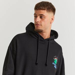 Pullover Puff Print Hoodie Invierno Algodón Sudadera Logo Custom 3D Puff Print Hombres Fleece Hoodies - Product Image 5