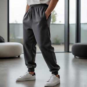 Customized Double Waistband Sweatpants Heavyweight Jogger Double Waistband Men's Sweatpants Custom Men's Streetwear <b>Trouser</b> - Product Image 2