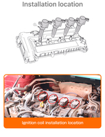 MASUMA MIC-512 Auto Engine System Ignition Coil Wholesale Price for HONDA CITY FIT 30520-RB0-003 30520-RB0-S01