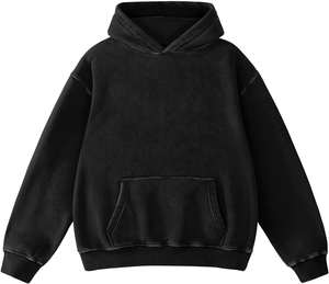 Sweat-shirt à capuche délavé à l'acide, super doux, pour homme, pull à capuche oversize, mode masculine, sweats à capuche et sweat-shirts vintage, hauts de qualité supérieure - Product Image 2
