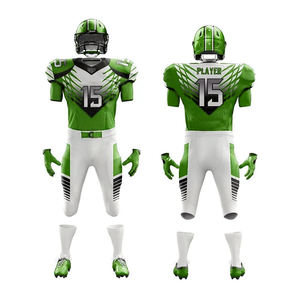 Kit d'uniformes de football américain à sublimation avec col en V, uniforme de football américain d'entraînement en club avec logo et taille personnalisés - Product Image 4