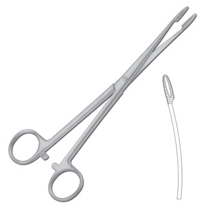 GROSS MAIER DRESSING SPONGE & DRESSING FORCEPS (Avec Retchet Courbé) - Product Image 1