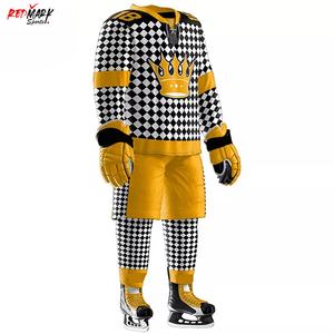 Conjuntos cómodos de ropa deportiva de uniforme de hockey sobre hielo para adultos nuevos con impresión por sublimación - Product Image 2