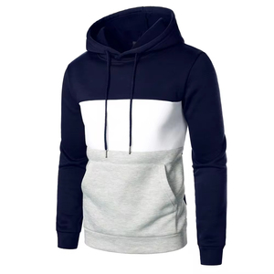 Venta al por mayor personalizado de los hombres 100% sudaderas con capucha de lana de moda diferentes colores liso teñido estilo de invierno con capucha - Product Image 2