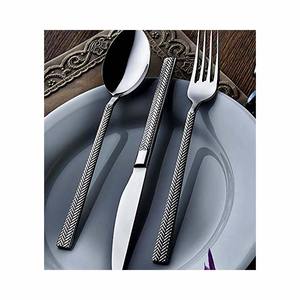 Wholesale Customized Logo <b>Gold</b> Plated Hammered Design Handle With Unique <b>Gold</b> Modern Look Flatware Set - Product Image 4