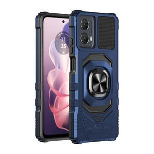 Étuis magnétiques avec support anneau pour Moto G Stylus 5G 2024, bleu - Product Image 1