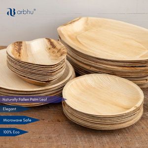 Assiettes à dîner en bambou de luxe Ins Design stockage d'aliments ronds à la demande pour la maison et le mariage Pack d'Inde - Product Image 2