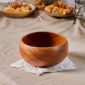 Tazón de madera de elección caliente para decoración del hogar, decoración de comidas, vajilla más vendida, calidad superior hecha en Vietnam - Product Image 1