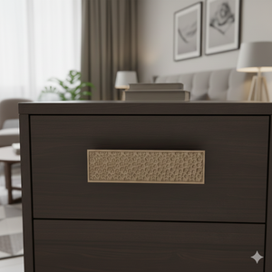 มือจับตู้ทรงสี่เหลี่ยมผืนผ้า โลหะผสมสังกะสี ดีไซน์หรูหราทันสมัย พื้นผิวมีเท็กซ์เจอร์ ทนทาน เหมาะสำหรับห้องครัว ห้องรับประทานอาหาร ห้องน้ำ ตู้เสื้อผ้า และเฟอร์นิเจอร์ - Product Image 5