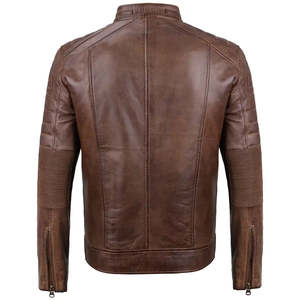 Chaqueta de Motero para Hombre, Tela Suave, Ajuste Cómodo, Logotipo Personalizado, Ideal para Ropa Urbana, Viajes, Salidas Informales y Uso Diario - Product Image 4
