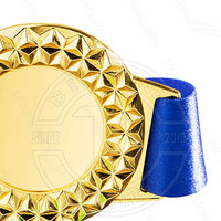 Médaille de championnat respirante de lutte professionnelle Ceintures en cuir de peau de vache Fabricant de trophées et de plaques OEM personnalisés