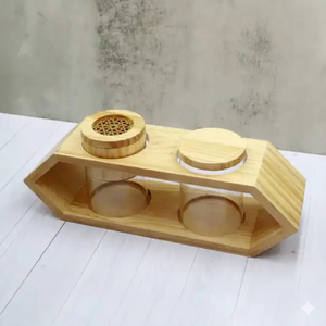 Acacia <b>Wood</b> Eco-Friendly Religious Bakhoor Mabkhara Incense <b>Burner</b> Home Decor Arabia Incense Eid Ramadan Gifts Z F CRAFT IMPEX - Product Image 4