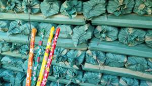 Manche de balai en bois avec revêtement de couleur fleurie, tête en PVC, longueur 120 cm, diamètre 2,1-2,5 cm +84946106622 - Product Image 6