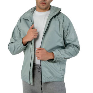 Chaquetas Cortavientos de Calidad Premium Baratas al por Mayor, Ajuste Regular, para Hombre, Chaquetas Impermeables con Logotipo Personalizado Impreso - Product Image 2