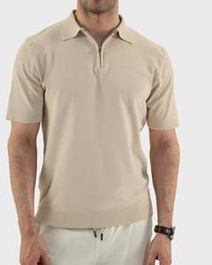 Camiseta de Manga Corta para Hombre de Alta Calidad, Tejida, Bordada, de Color Sólido, Informal, 100% Algodón - Product Image 5