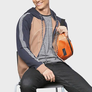 Venta al por mayor de tallas grandes de los hombres de moda XS Sudadera con capucha de invierno con cremallera patrón sólido Digital impreso y Puff Technics - Product Image 5