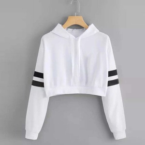 Sudadera Corta Personalizada de Algodón 100%, Estilo Crop Top, Talla Grande, Moda Femenina - Product Image 2