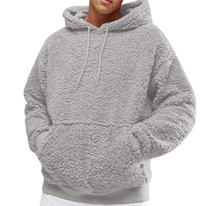 <b>Sherpa</b> Fleece <b>Hoodie</b> with Digital Printed 100% Cotton Plush Lining Oversized Fit Soft Daily Warmth and Style for Winter - Product Image 3