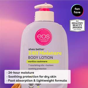 Paquete de Loción Corporal EOS Shea Better, Aroma Vainilla, Cachemira y Agua de Coco, Hidratación 24H, Ligera, Vegana, Cuidado de la Piel, 16oz, Venta al Por Mayor - Product Image 2