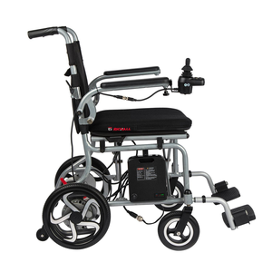 Silla de Ruedas Eléctrica Plegable Ligera de Acero al Carbono, Batería de Plomo-Ácido Extraíble, Diseño Portátil <span class=keywords><strong>para</strong></span> Personas con Discapacidad - Product Image 3