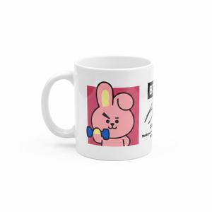 Tazza da Caffè in Ceramica BT21 con Motivo Cartoon Cooky e Design a Manubrio, Confezione Regalo Creativa per Regali o Uso Quotidiano - Product Image 1