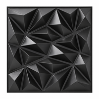Panneaux muraux 3D en PVC insonorisés, décoratifs, effet diamant, 30 x 30 cm, pour salon, commerce et usage domestique
