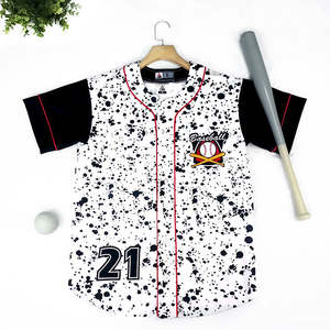 Maillot de baseball entièrement sublimé à boutons pour hommes et femmes, uniforme de baseball, vêtements de sport d'équipe, uniforme de baseball sportif - Product Image 2