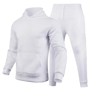 Tracksuit Blank 2 Piece Set High Quality Custom Unisex Jogger Set XL Size Hoodies <b>Sweatshirts</b> with Private Label Logo - Product Image 5