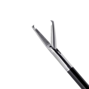 Pinzas de agarre Kocher laparoscópicas de acero inoxidable con potencia Manual certificada CE, juego de instrumentos de cirugía ENT de 5mm X 31cm, Ariston - Product Image 6