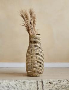 Jarrón blanco bohemio hecho a mano, artículo elegante de verano, algas marinas de tejido suelto para el hogar, flores decorativas, regalo moderno de Vietnam - Product Image 6