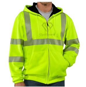 Chaqueta de trabajo de invierno de alta visibilidad para hombre con características de seguridad ajustables de alta visibilidad, chaqueta con cintas reflectantes de seguridad transpirable - Product Image 2