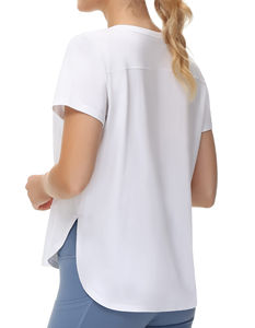 Venta al por mayor de las mujeres de encargo de impresión Puff de alta calidad de la gota del hombro de gran tamaño Fit camiseta transpirable hecho en Pakistán - Product Image 3