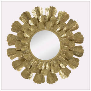 Best Selling Modern Metal Leaf Wall <b>Mirror</b> for Home Decor and Gifting for Luxury Bathroom Use Wholesale - Product Image 1