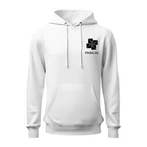 Pull à capuche en coton 100% pour hommes, coupe surdimensionnée, tissu polaire doux avec épaule tombante, élégant et confortable pour l'hiver, tenue décontractée - Product Image 1